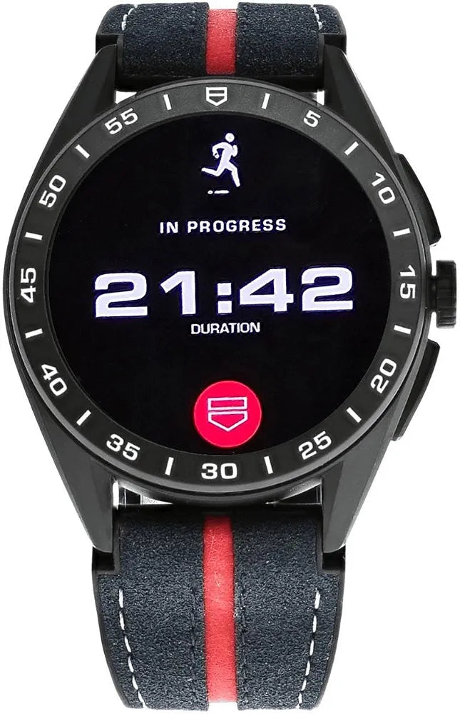 TAG Heuer Connected Calibre E4, Oracle Red Bull Racing Edition, 45MM Smartwatch, Black, Wear OS by Google, Titanium Case, AMOLED Display 1.39", 50m Water Resistant