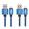 2 Pack 10FT XL Charger Compatible for Iphone Cable Nylon Woven Zebra Pattern - PremiumBrandGoods