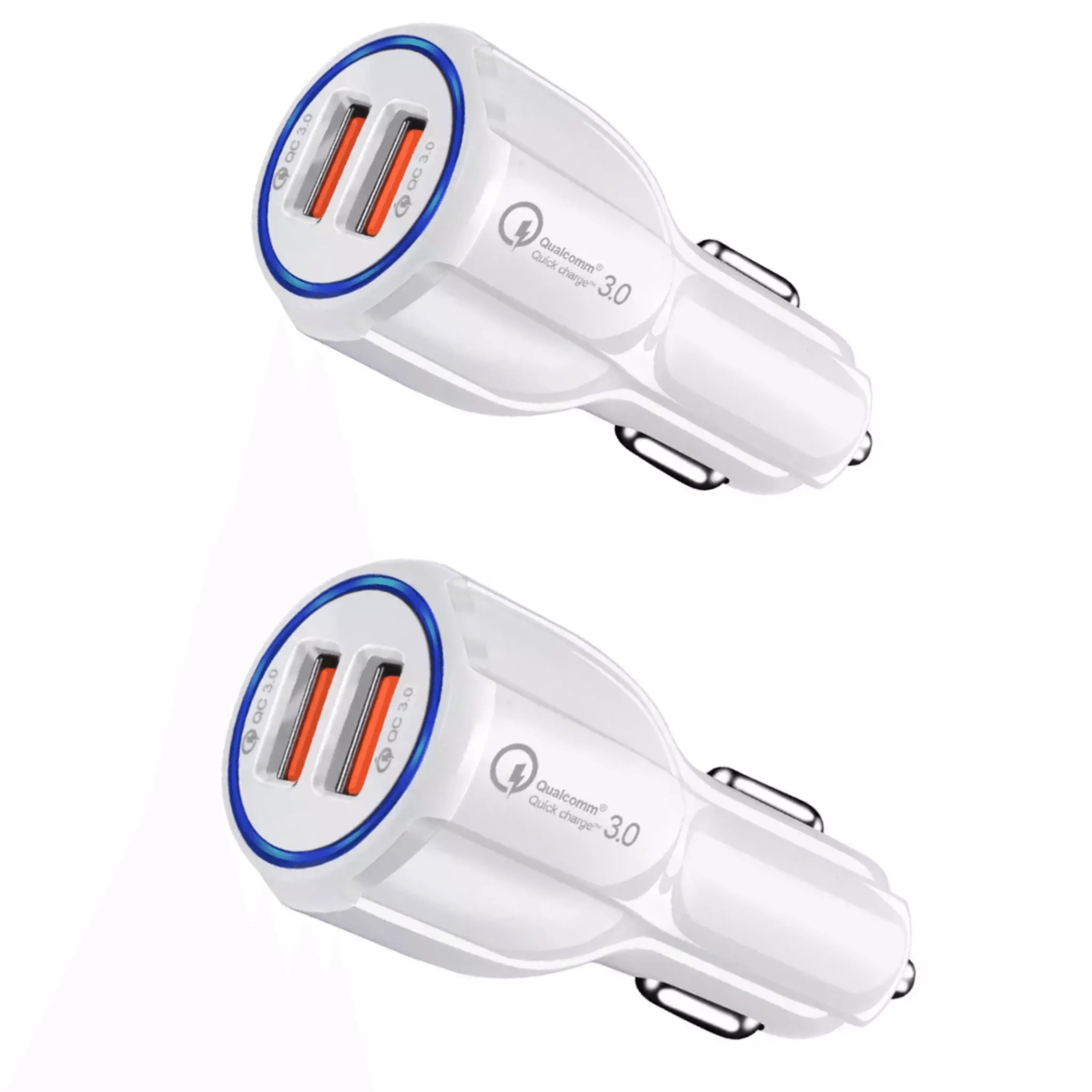 2 Pack PBG 2 Port USB Fast Car Charger Adapter For Devices - PremiumBrandGoods