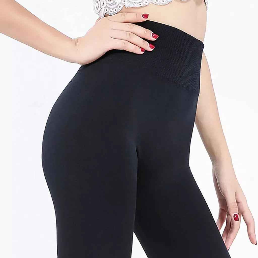 2 Pack Women‚Äôs Fleece Lined Leggings High Waist Stretchy warm Leggings one size