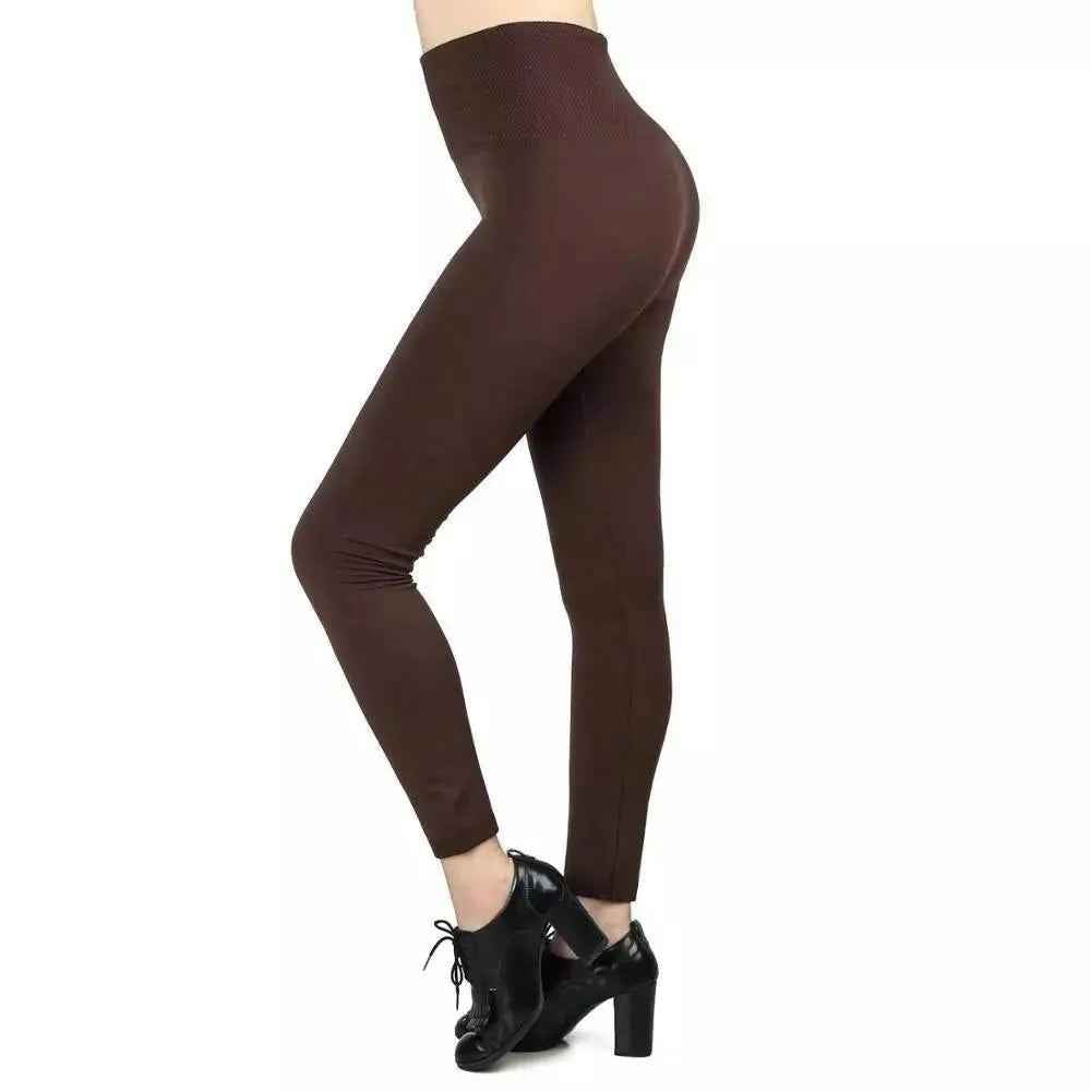 3 Pack Women‚Äôs Fleece Lined Leggings High Waist Stretchy warm Leggings one size