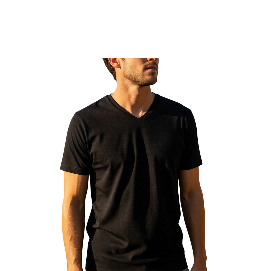 Men's 3-Pack Solid 100% Cotton Crew Neck T-Shirts with Double Ribbed Collar, Sizes S-5XL