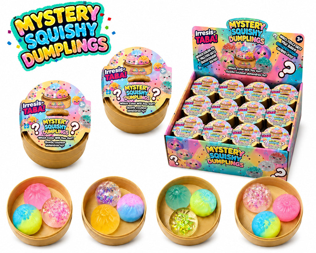 Squishy Mystery Dumpling MIni Taba Glitter Surprise Mystery Squishy 3 Pack