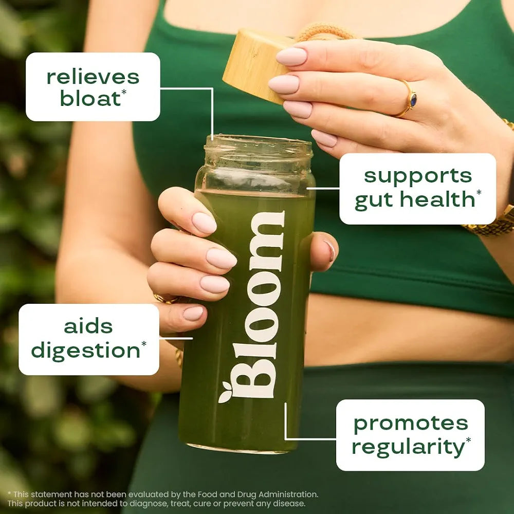 Bloom Nutrition Superfood Greens Powder, Strawberry Kiwi, 2-Pack (90 Servings Total)