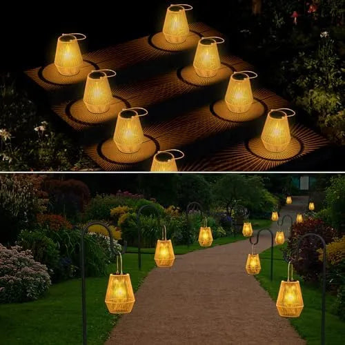 Solar Lanterns, KagoLing Solar Lanterns Outdoor Waterproof Solar Lights for Outside Hanging Solar Woven Lantern Solar Lamp Lights Decoration for Garden,Yard,Patio,Porch,Trees,Lawn,Pathway, 1 Pack - PremiumBrandGoods