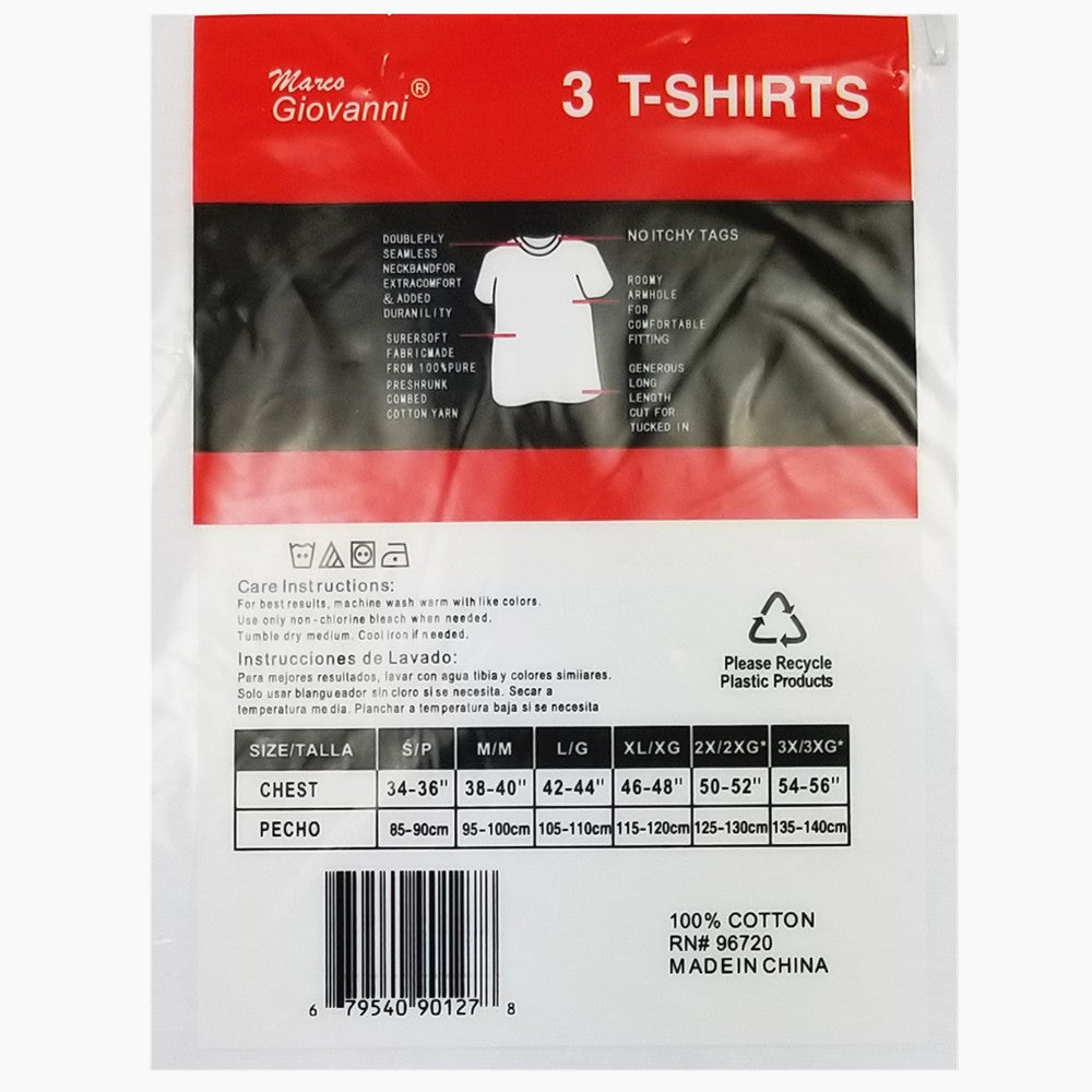 New 3-12 Pack Men's 100% Cotton Tagless T-Shirt Undershirt Tee Plain White S-XL - PremiumBrandGoods