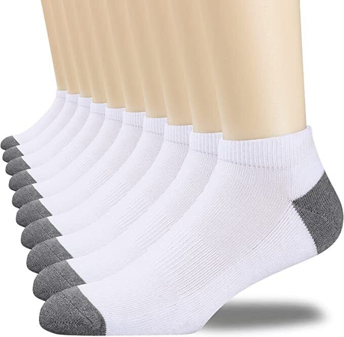 3-12 Pairs Mens Plain Solid Cotton Sports Ankle Athletic Socks Low Cut Size 9-13 - PremiumBrandGoods
