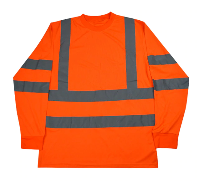 Safety Work Hi Vis High Visibility Reflective ANSI Class 3 T Shirt Long Sleeve - PremiumBrandGoods