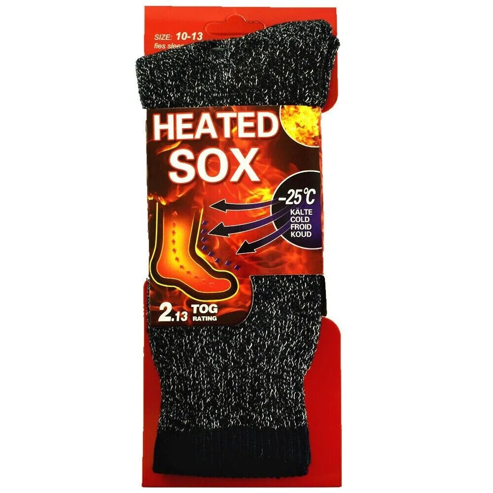 Mens thermal socks Heated winter friendly Warm  Boot Sox thick Duty Size 10-13 - PremiumBrandGoods