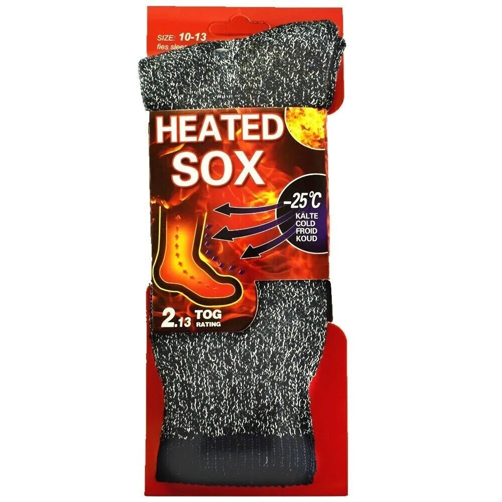 Mens thermal socks Heated winter friendly Warm  Boot Sox thick Duty Size 10-13 - PremiumBrandGoods