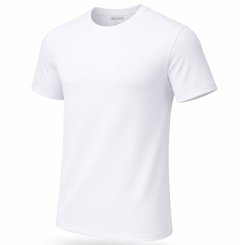 Men's 9-Pack Classic Short Sleeve Crew Neck 100% Cotton Undershirts