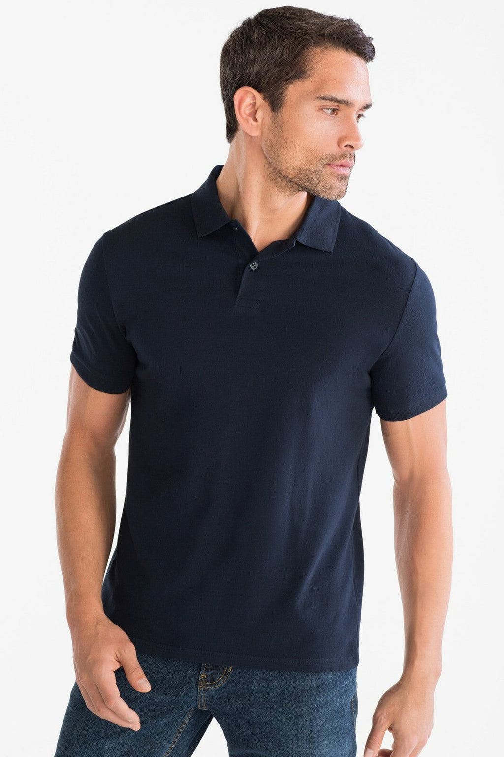 Men's Polo Shirt Dri-Fit Golf Sports Plain Cotton Jersey T Shirt Short Sleeve - PremiumBrandGoods