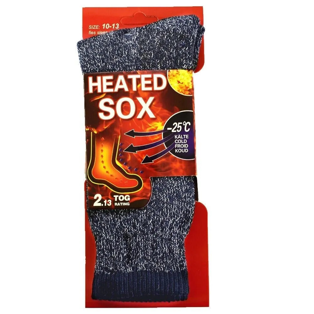 Mens thermal socks Heated winter friendly Warm  Boot Sox thick Duty Size 10-13 - PremiumBrandGoods