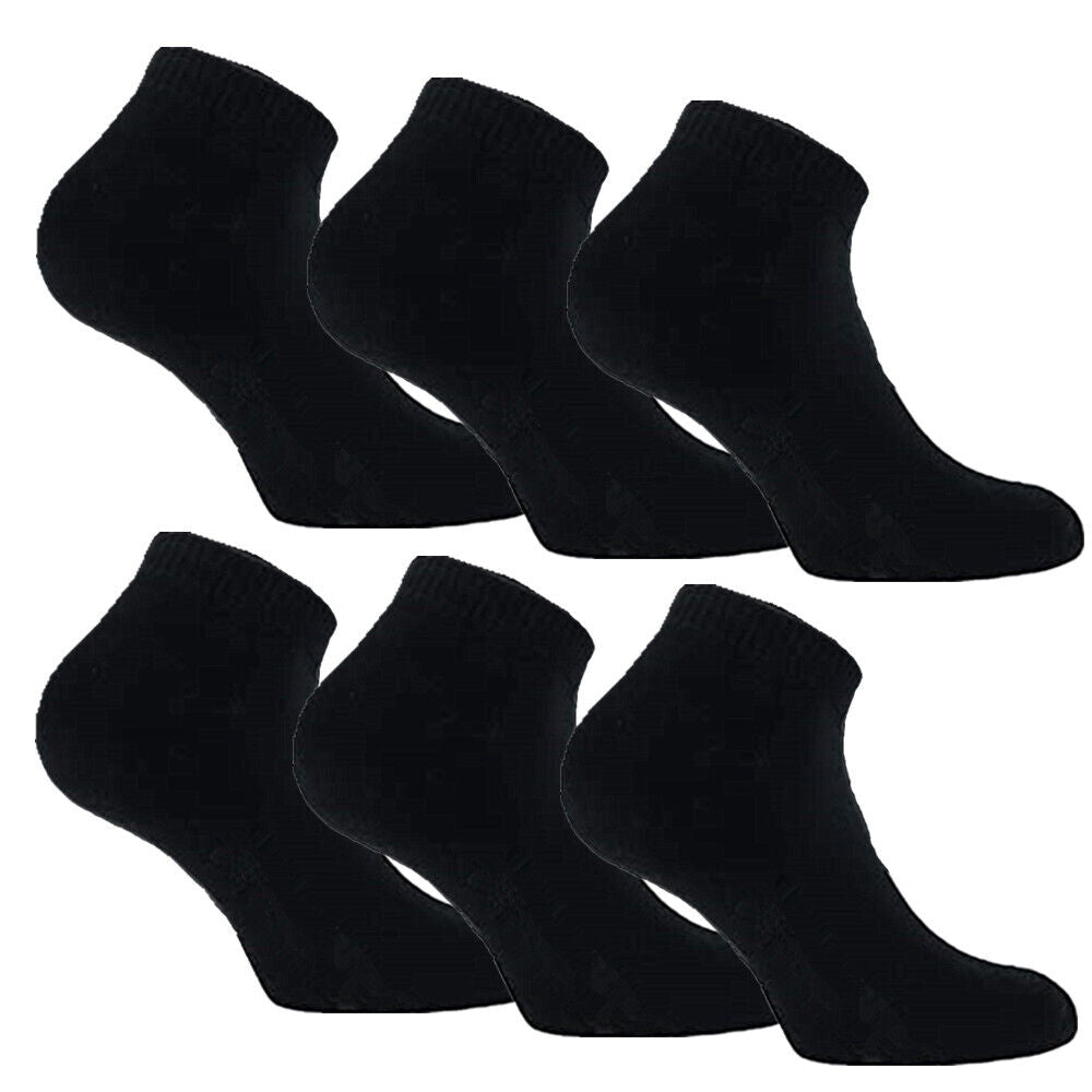 3-12 Pairs Mens Plain Solid Cotton Sports Ankle Athletic Socks Low Cut Size 9-13 - PremiumBrandGoods