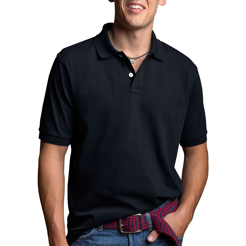 Men's Polo Shirt Dri-Fit Golf Sports Plain Cotton Jersey T Shirt Short Sleeve - PremiumBrandGoods