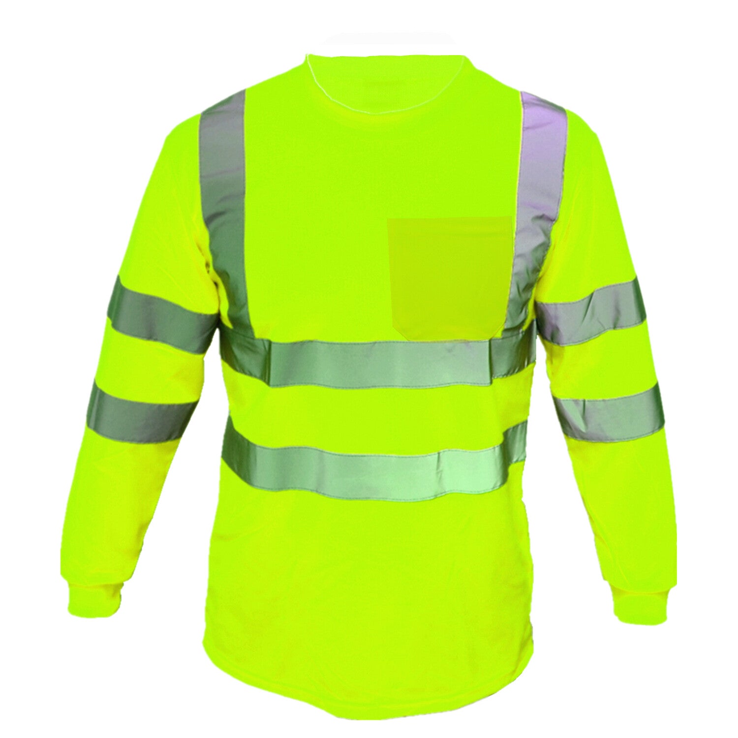 Safety Work Hi Vis High Visibility Reflective ANSI Class 3 T Shirt Long Sleeve - PremiumBrandGoods