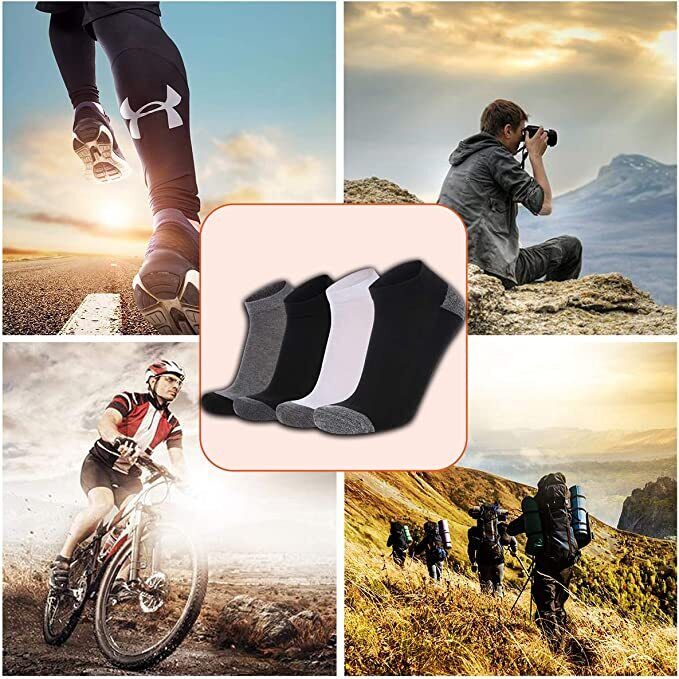 3-12 Pairs Mens Plain Solid Cotton Sports Ankle Athletic Socks Low Cut Size 9-13 - PremiumBrandGoods
