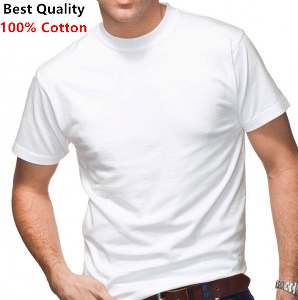 3 to 6 Pcs For Men 100% Cotton Tagless T-Shirt Undershirt Crew V Neck White S-XL - PremiumBrandGoods
