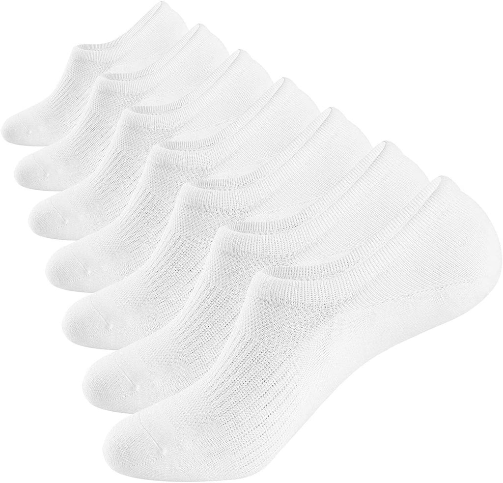 3-12 Pairs Mens No Show Invisible Nonslip Loafer Solid Boat Cotton Low Cut Socks - PremiumBrandGoods