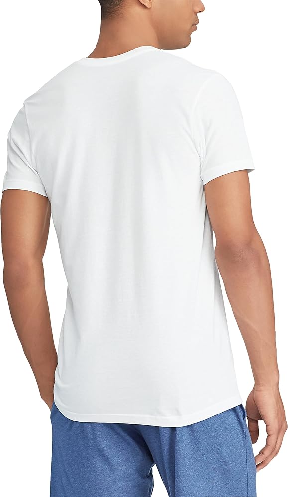 Polo Ralph Lauren Men's Cotton Crewneck Undershirt - 3-Pack Slim Fit Short-Sleeve T-Shirts