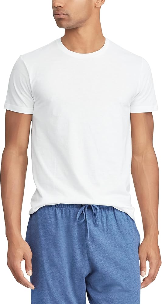 Polo Ralph Lauren Men's Cotton Crewneck Undershirt - 3-Pack Slim Fit Short-Sleeve T-Shirts