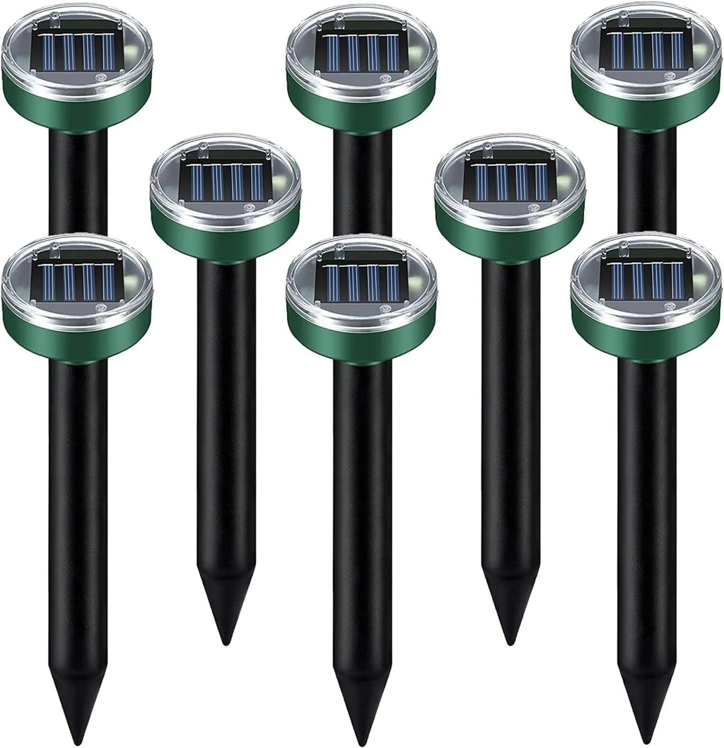 Ultrasonic Mole Repellent Solar Powered 8 Pack, Gopher Repellent, Vole Repellent Mole Repellent for Lawn Garden Yard Waterproof Get Rid of Moles Voles Gophers Rats Rodents - PremiumBrandGoods