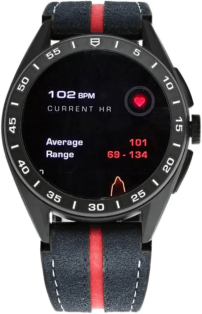 TAG Heuer Connected Calibre E4, Oracle Red Bull Racing Edition, 45MM Smartwatch, Black, Wear OS by Google, Titanium Case, AMOLED Display 1.39", 50m Water Resistant