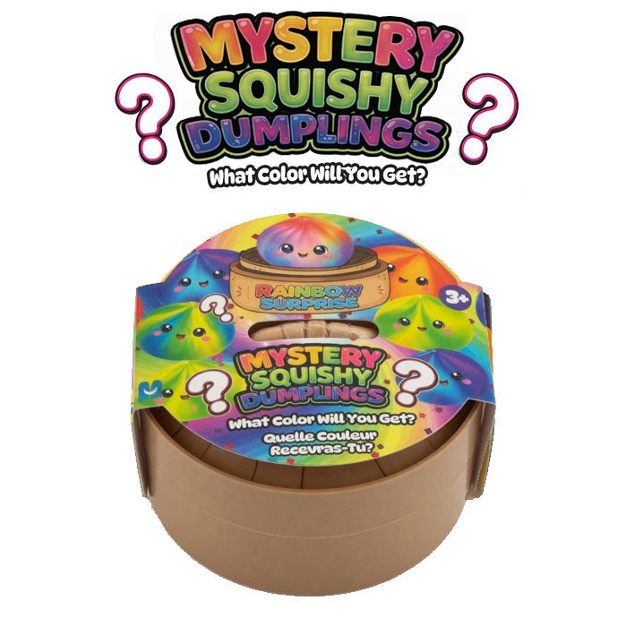 Squishy Mystery Dumpling Tye Dye Rainbow Surprise Mystery Squishy
