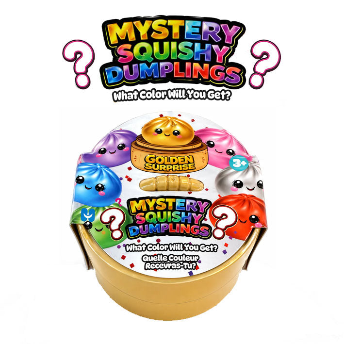 Squishy Mystery Dumpling Metallic Golden Surprise Mystery Squishy