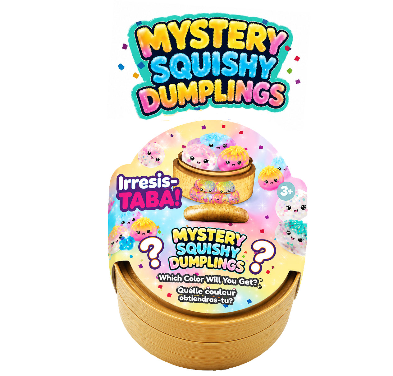 Squishy Mystery Dumpling MIni Taba Glitter Surprise Mystery Squishy 3 Pack
