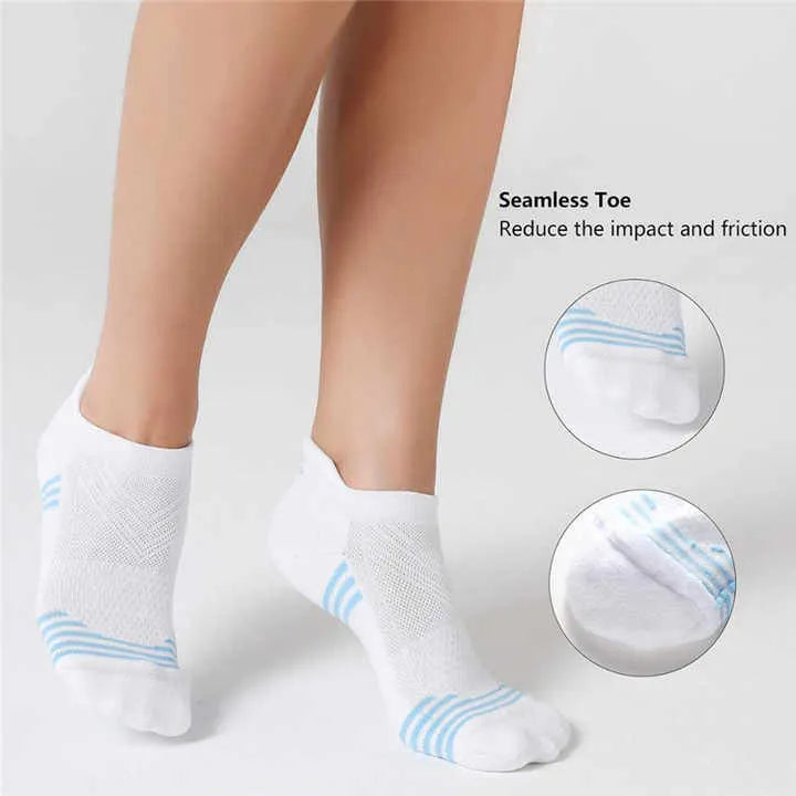 Unisex Low Cut Mesh Socks Breathable Running Active Grip Socks 10-13 - PremiumBrandGoods