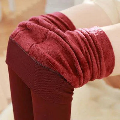 PBG Women’s Fleece Leggings 8 Colors! High Waist Stretchy Warm Leggings One Size (Small-Large reccomended) - PremiumBrandGoods
