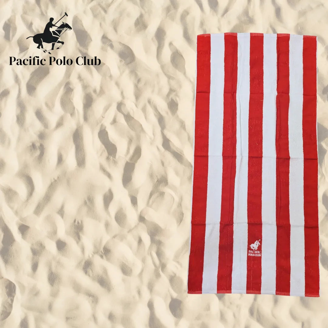PBG Polo Striped  100% Cotton Full Size Every Day Towels 6 Pack - PremiumBrandGoods