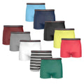 Men's 100% Cotton Boxers 9 Pack Stretch Waist Band Comfort Plus - PremiumBrandGoods