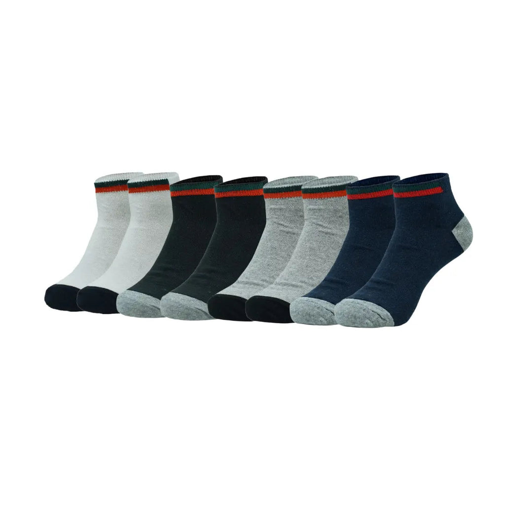 12 Pairs Ankle Socks 9-11 , 10-13 (8 styles) Active , Unisex - PremiumBrandGoods