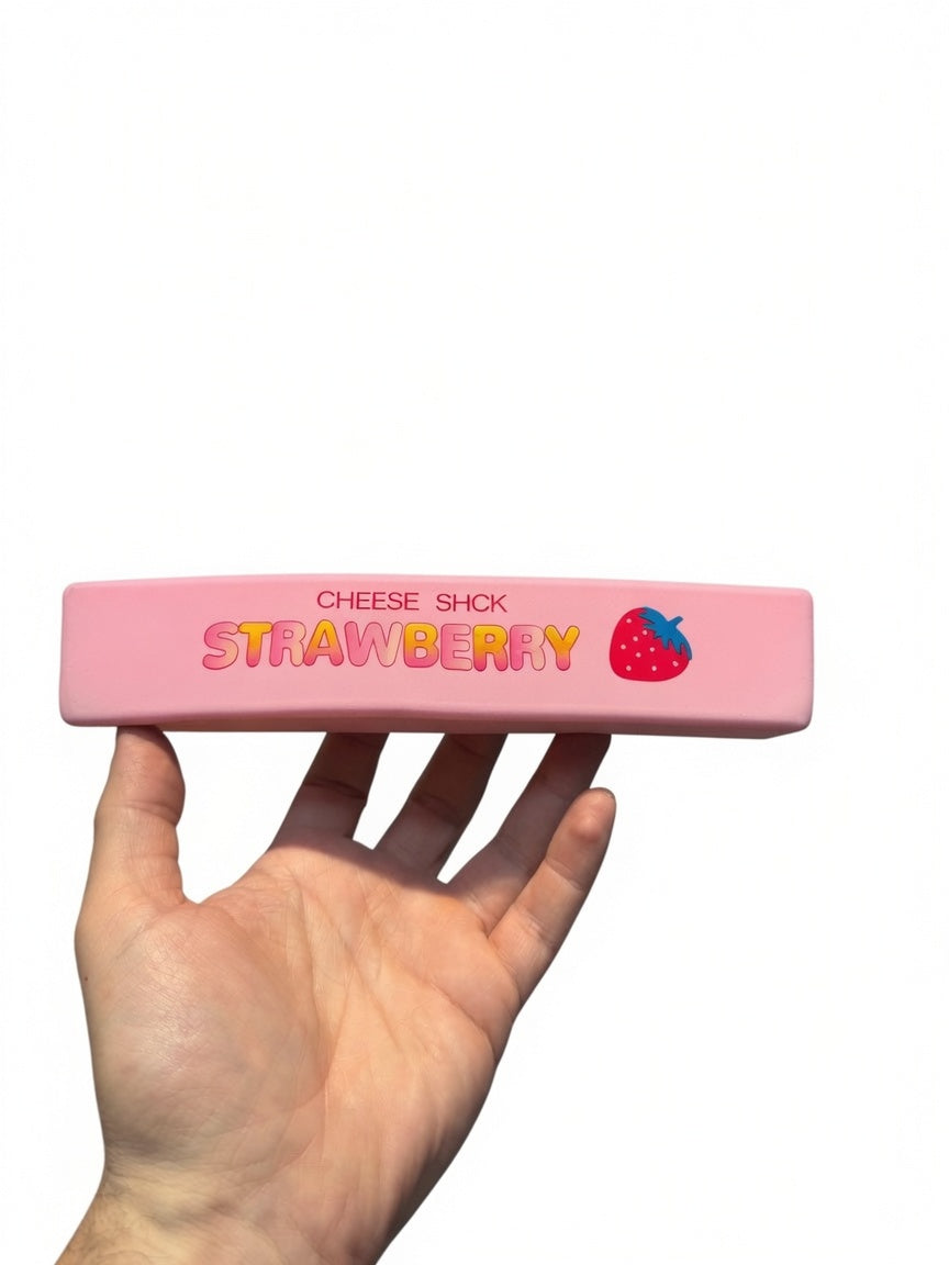 Squishy - Slow Rising Butter Stick - Large Cheese Strawbery