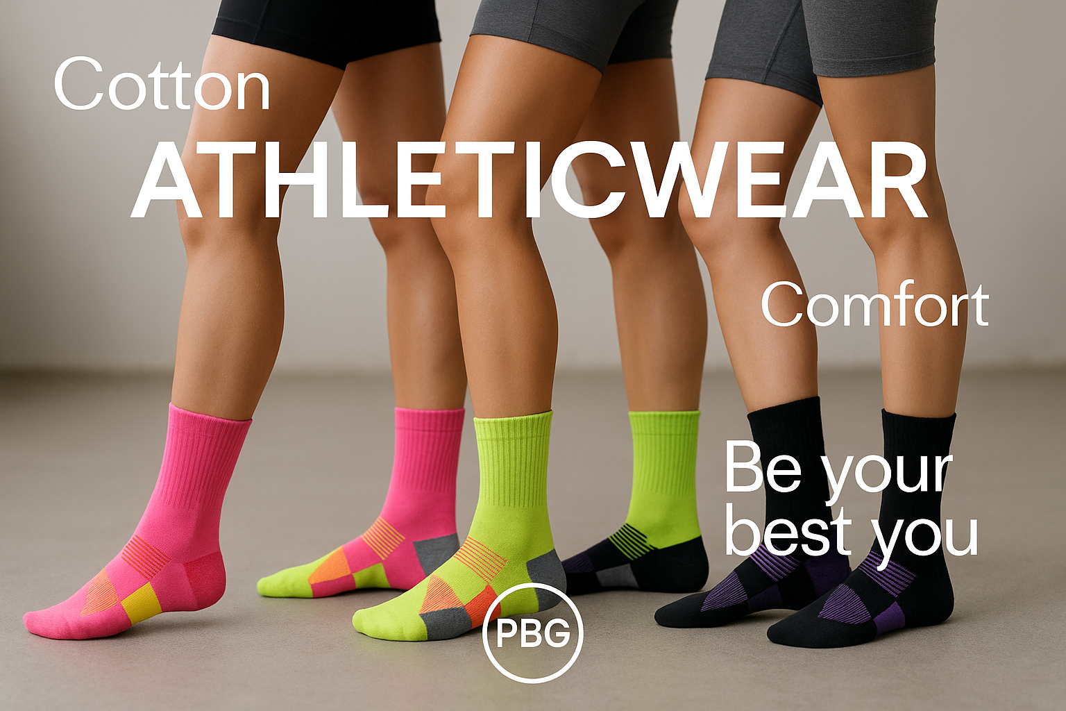 Athletic Socks Lifestyle - Branded Marketing Image