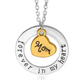 Beautiful message Forever in my Heart alloy chain Heart Necklace