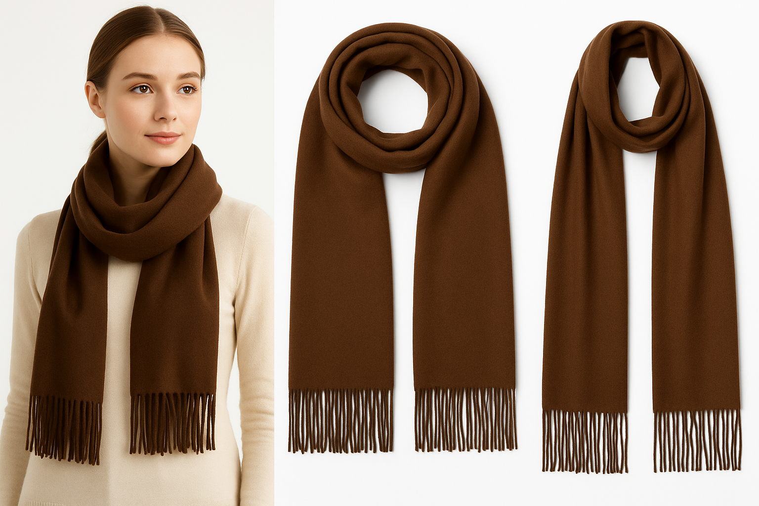 3 Pack Women's Scarfs Pashmina Wool Collection