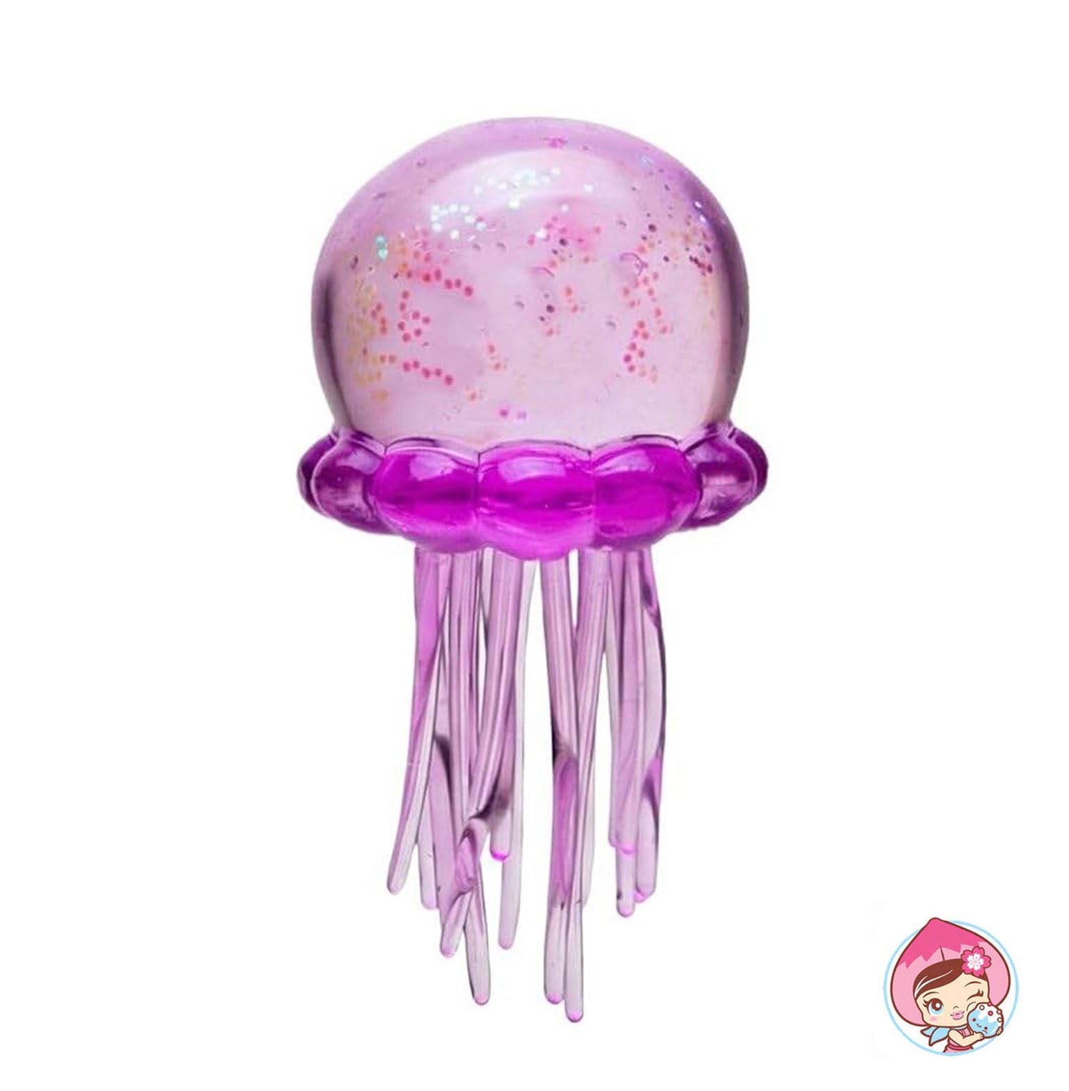 Squishy - Sugar Glitter Jellyfish Purple