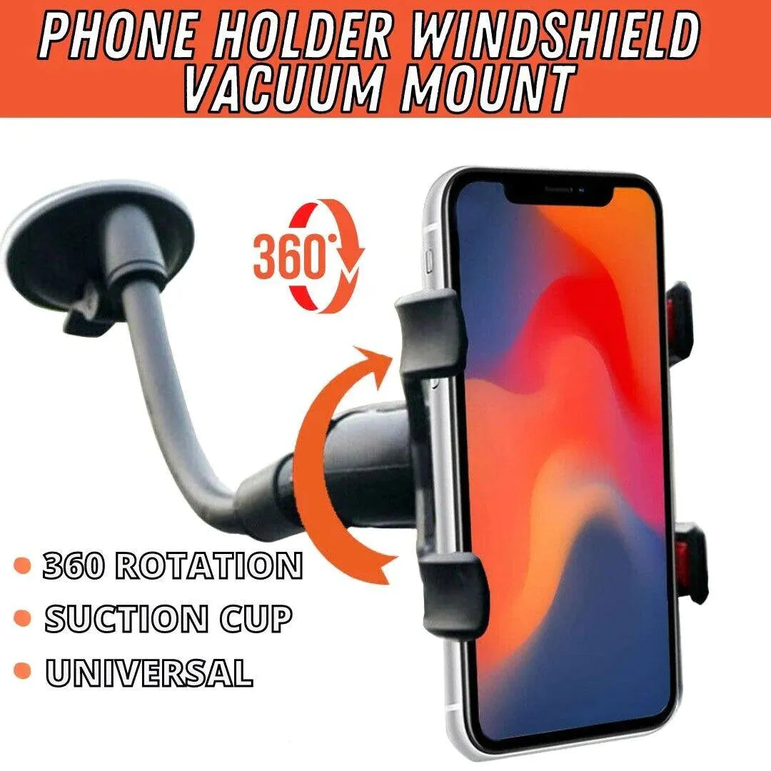 Car Windshield Vacuum Mount Cell Phone Holder Stand for Universal Iphone Samsung