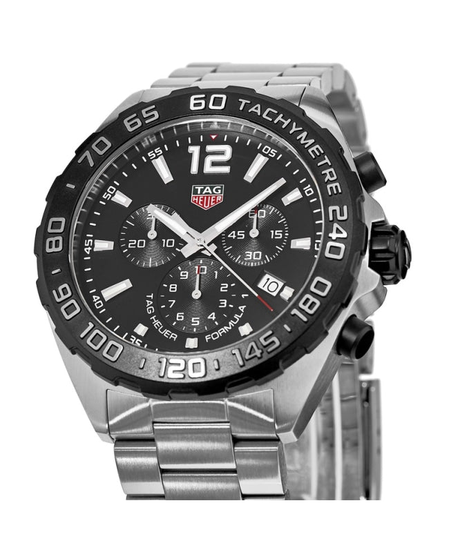 Tag Heuer Formula 1 Quartz Chronograph Black Dial Stainless Steel Men's Watch CAZ1010.BA0842