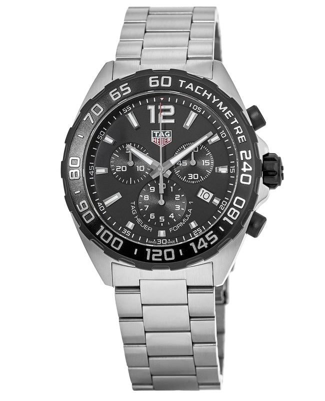 Tag Heuer Formula 1 Quartz Chronograph Black Dial Stainless Steel Men's Watch CAZ1010.BA0842