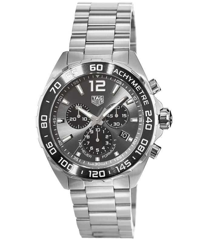 Tag Heuer Formula 1 Quartz Chronograph Grey Dial Stainless Steel Men's Watch CAZ1011.BA0842