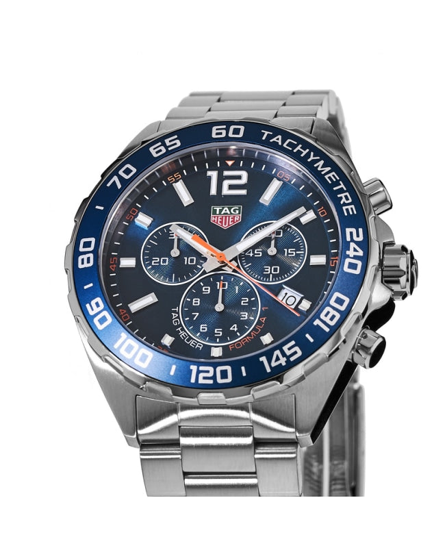 Tag Heuer Formula 1 Quartz Chronograph Blue Dial Stainless Steel Men's Watch CAZ1014.BA0842