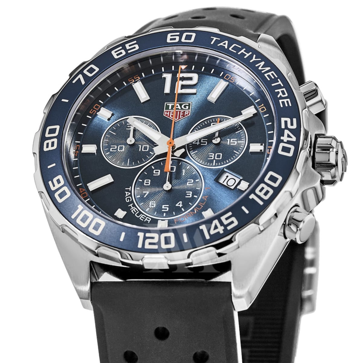Tag Heuer Formula 1 Quartz Chronograph Blue Dial Rubber Strap Men's Watch CAZ1014.FT8024