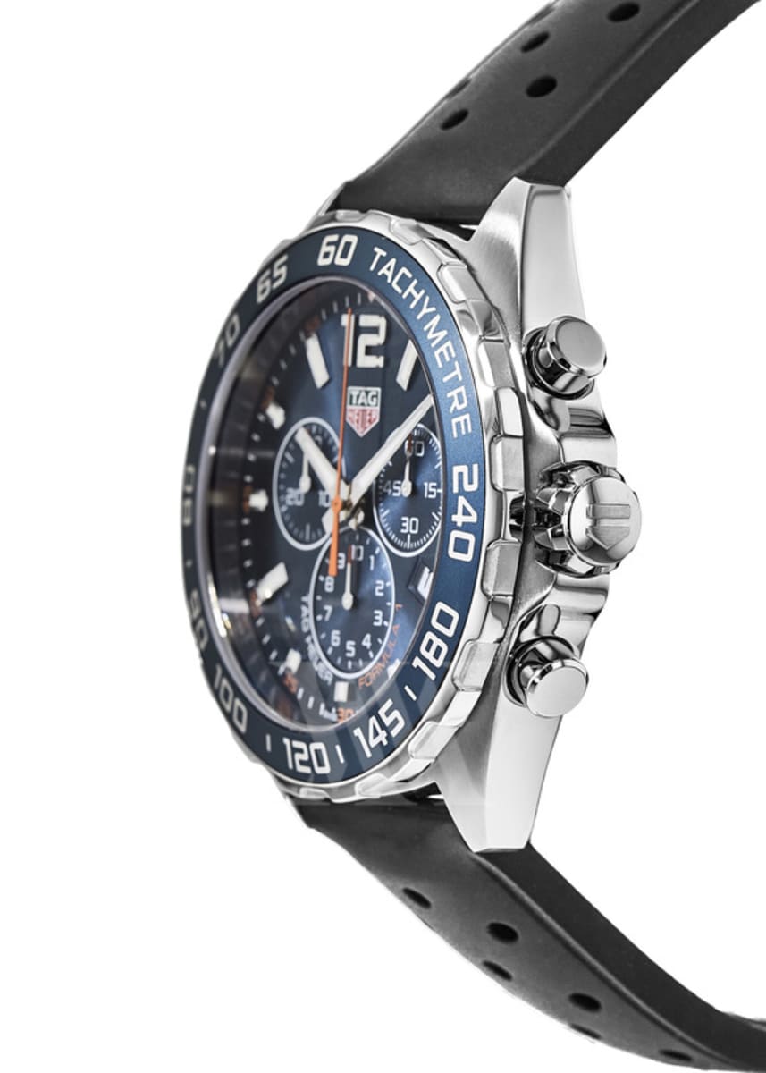 Tag Heuer Formula 1 Quartz Chronograph Blue Dial Rubber Strap Men's Watch CAZ1014.FT8024