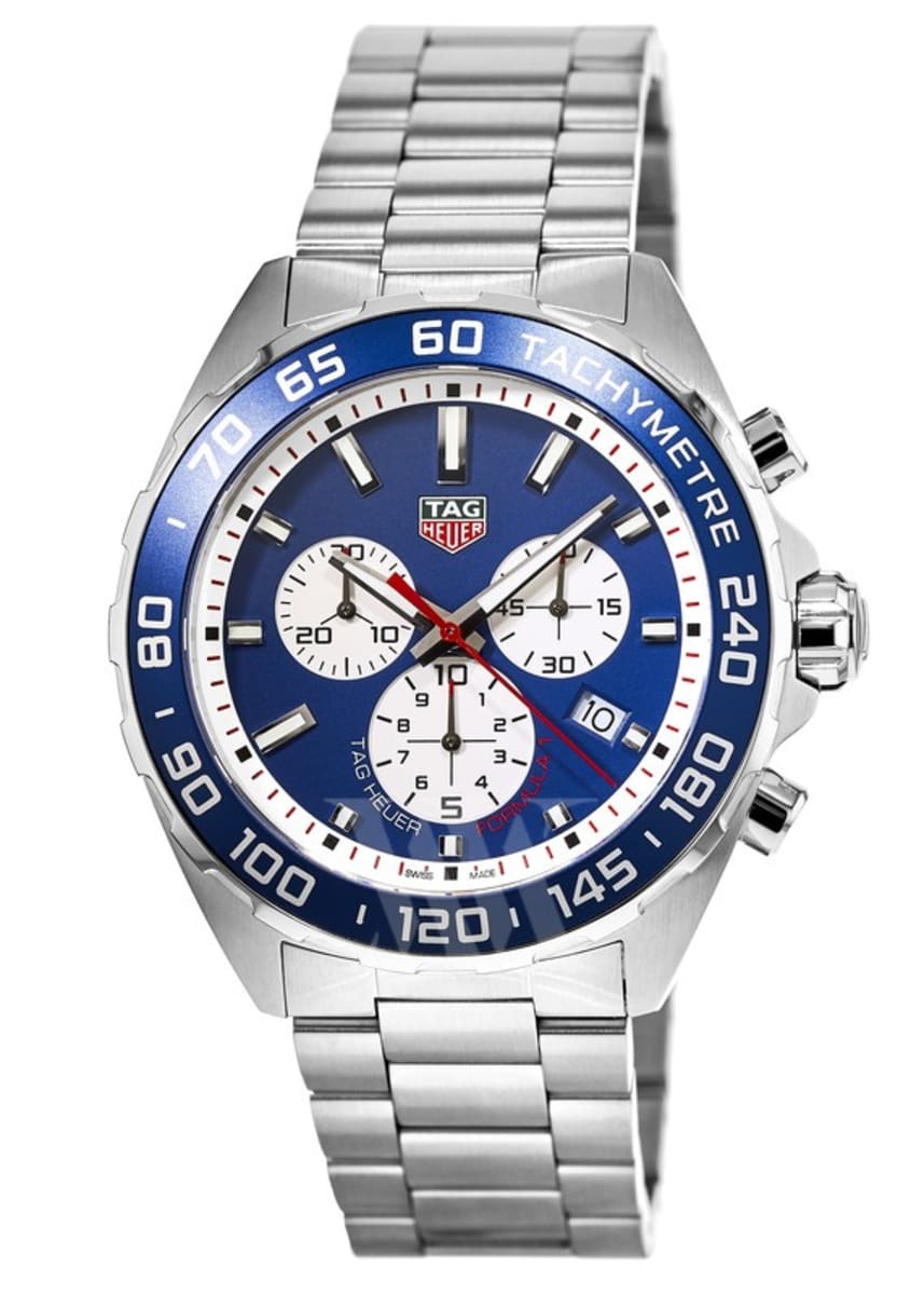 Tag Heuer Formula 1 Quartz Chronograph Red Bull Special Edition Blue Dial Stainless Steel Men's Sports Watch CAZ1018.BA0842