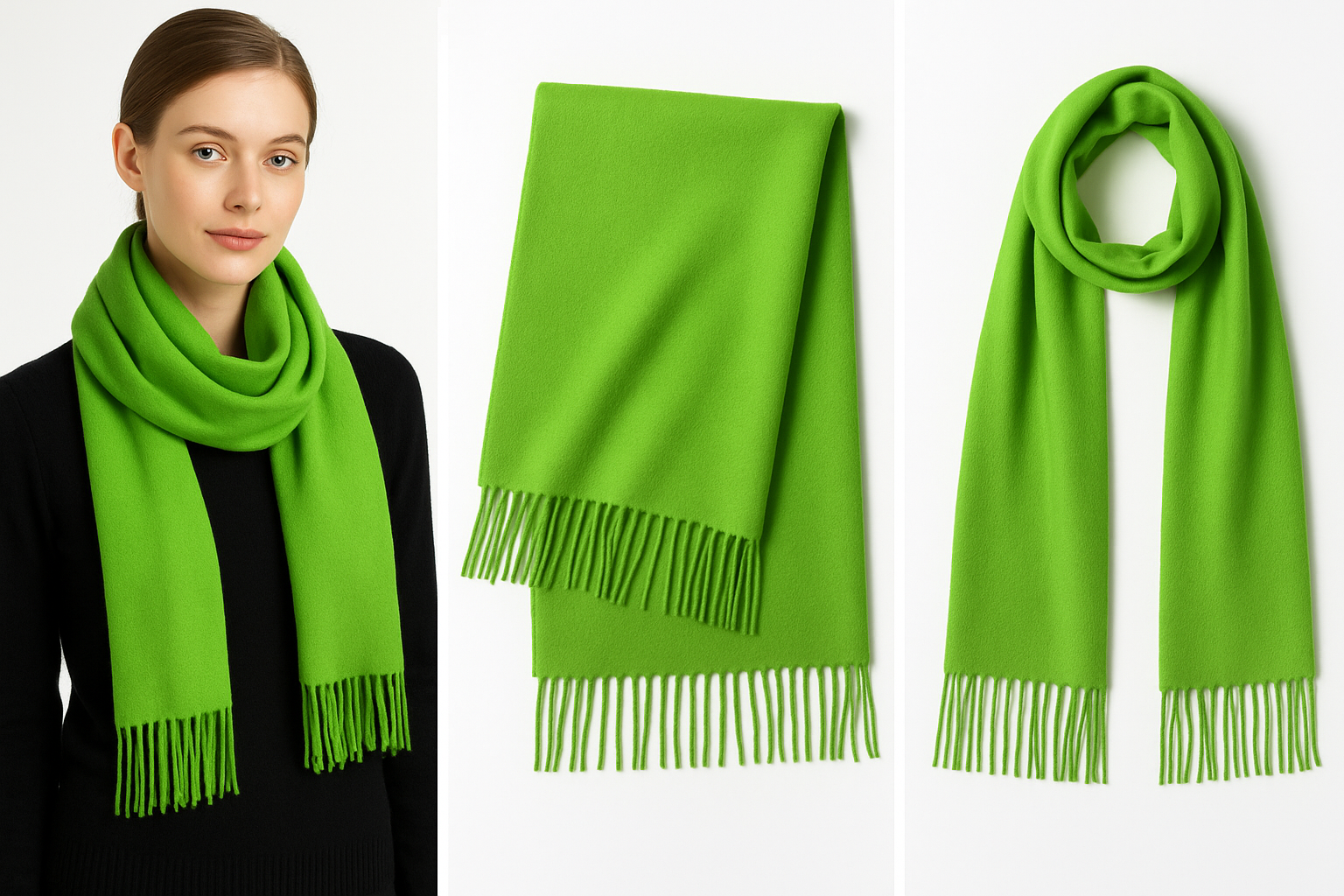 3 Pack Women's Scarfs Pashmina Wool Collection