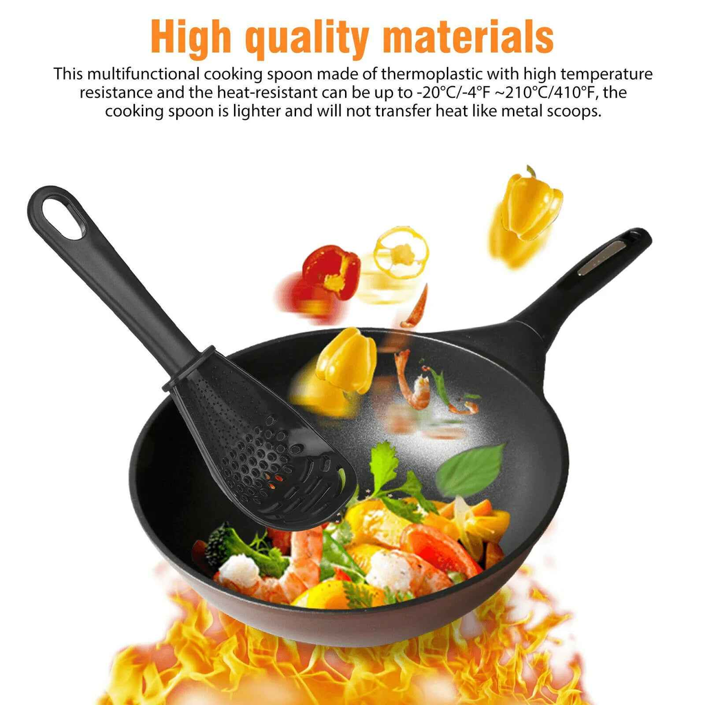 Heat Resistant Cooking Spoon Soup Colander Scoop Kitchen Multifunctional Utensil